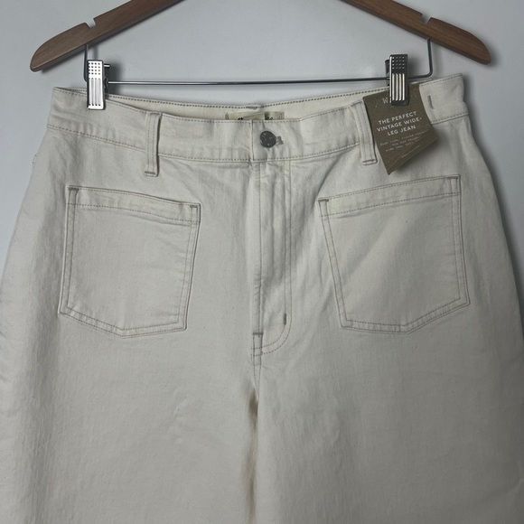 NEW Madewell Vintage Canvas The Perfect Vintage Slouchy Wide Leg Jeans Size 31 - Picture 9 of 12